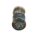 24mm Semogue Mistura Badger/Boar x AP Shave Co. Dark Abalone Resin Handle #86, Manufactured by Shavemac