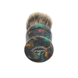 24mm Semogue Mistura Badger/Boar x AP Shave Co. Dark Abalone Resin Handle #86, Manufactured by Shavemac