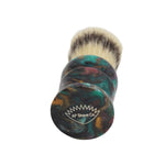 24mm Semogue Striped Boar Premium x AP Shave Co. Dark Abalone Resin Handle #86, Manufactured by Shavemac