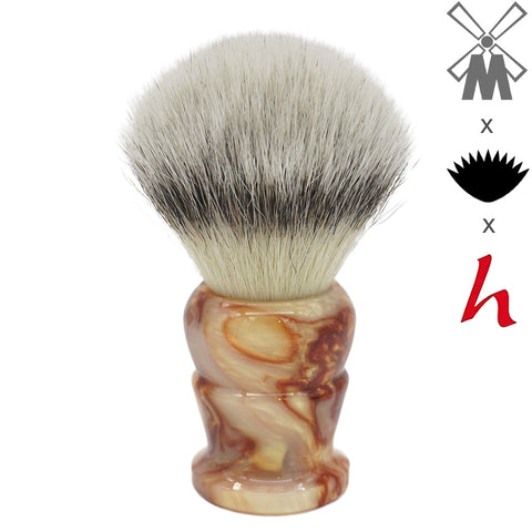 25mm Mühle STF XLarge x AP Shave Co. Crushed Mud Resin Handle #86, Manufactured by Shavemac (Wholesale)