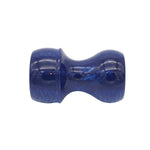 Deep Blue Snakeskin Handcrafted Shaving Brush Handle (fits 24mm, 26mm knots)