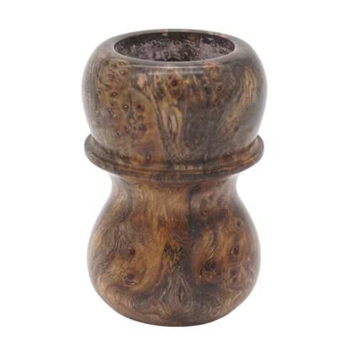 Elm Burl Stabilized Wood Handcrafted Shaving Brush Handle (fits 24mm, 26mm knots)