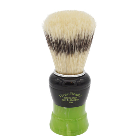 24mm Semogue Striped Boar Premium x Black & Green Ever-Ready 200 by Heritage Collection