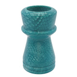 Blue Snakeskin Handcrafted Shaving Brush Handle (fits 24mm, 26mm knots)