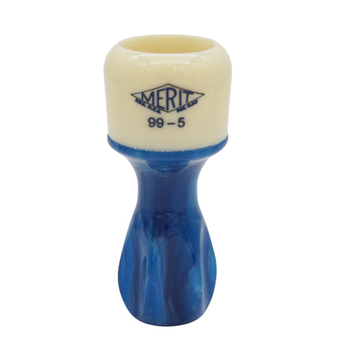 Cream & Deep Blue Merit 99-5 by Heritage Collection Shaving Brush Handle (fits 24mm knots)