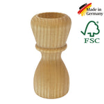Natural Wood Shaving Brush Handle | FSC Certified Wood | (fits 24mm, 26mm knots)