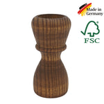Rustic Brown Wood Shaving Brush Handle | FSC Certified Wood | (fits 24mm, 26mm knots)