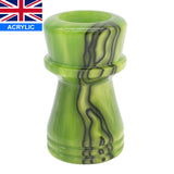 Toxic Green Handcrafted Shaving Brush Handle (fits 24mm, 26mm knots)
