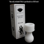 White Shaving Brush Handle (fits 20mm, 22mm knots) | Shaving Brush Handle | AP Shave Co.