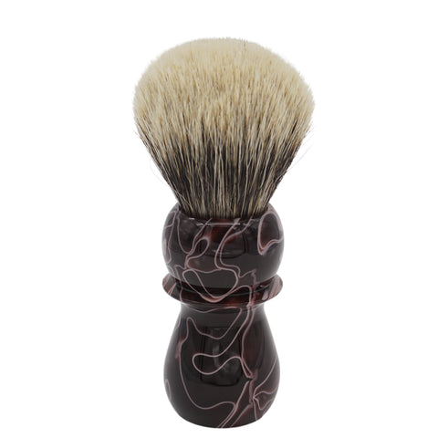 AP Shave Co. 24mm APLuxury Bulb Mixed Boar/Badger Shaving Brush - Brown