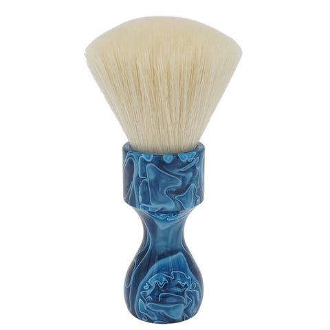 AP Shave Co. 24mm Cashmere Fan Synthetic Shaving Brush - Blue