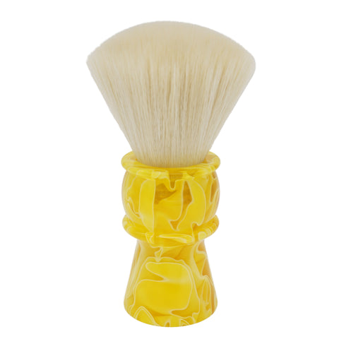 AP Shave Co. 24mm Cashmere Fan Synthetic Shaving Brush - Yellow