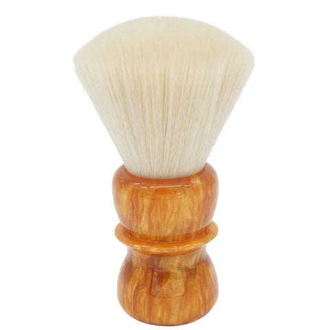 AP Shave Co. 24mm Cashmere Fan Synthetic Shaving Brush - Golden Butterscotch