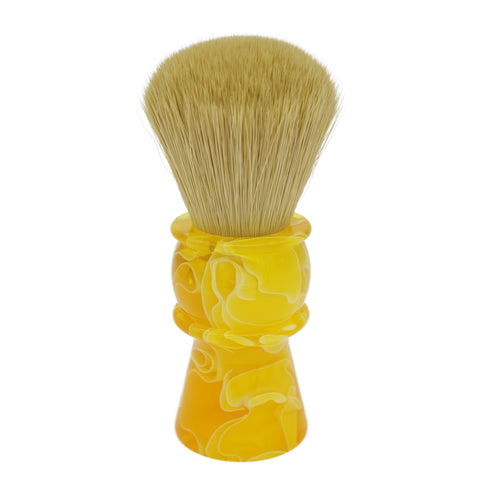 AP Shave Co. 24mm Faux Boar Synthetic Shaving Brush - Yellow