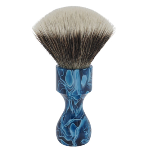 AP Shave Co. 24mm G5C Fan Synthetic Shaving Brush - Blue