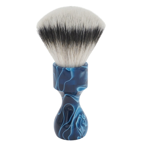 AP Shave Co. 24mm lndependent Fan Synthetic Shaving Brush - Blue