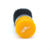 24mm Tuxedo Synthetic w/ Black+Butterscotch Signature Series Handle | Shaving Brush | AP Shave Co.
