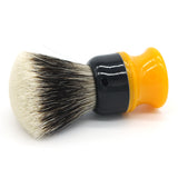 26mm Gelousy SHD Fan w/ Black+Butterscotch Signature Series Handle | Shaving Brush | AP Shave Co.