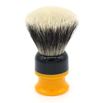 26mm Gelousy SHD Fan w/ Black+Butterscotch Signature Series Handle | Shaving Brush | AP Shave Co.