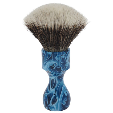 AP Shave Co. 26mm G5C Fan Synthetic Shaving Brush - Blue