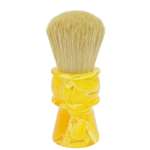 AP Shave Co. 28mm Faux Boar Synthetic Shaving Brush - Yellow