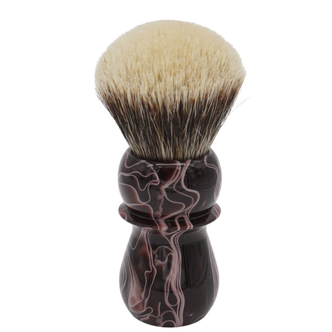 AP Shave Co. 28mm Gelousy SHD Bulb Two Band Badger Shaving Brush - Brown