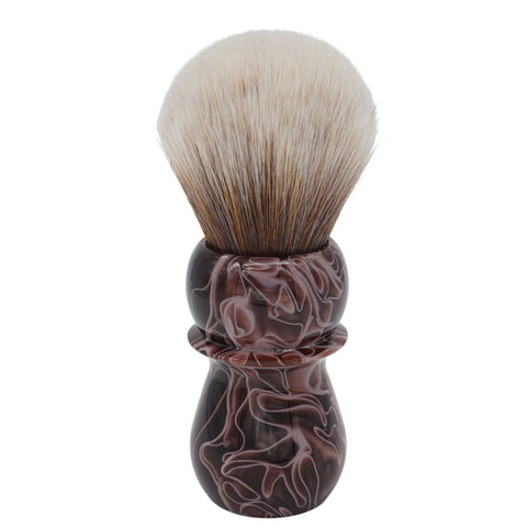 AP Shave Co. 28mm Synbad Bulb Synthetic Shaving Brush - Brown