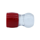 Red & Clear Shaving Brush Handle (fits 28mm, 30mm knots) | Shaving Brush Handle | AP Shave Co.