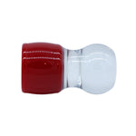 SCRATCH & DENT Red & Clear Shaving Brush Handle (fits 28mm, 30mm knots) | Shaving Brush Handle | AP Shave Co.