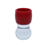 SCRATCH & DENT Red & Clear Shaving Brush Handle (fits 28mm, 30mm knots) | Shaving Brush Handle | AP Shave Co.
