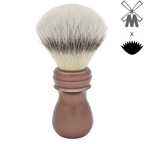 25mm Mühle STF XLarge x AP Shave Co. Alumihandle - Bronze Matte - Layered Comfort | Shaving Brush | AP Shave Co.