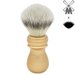 23mm Mühle STF Large x AP Shave Co. Alumihandle - Gold Matte - Layered Comfort | Shaving Brush | AP Shave Co.