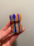 FACTORY SECOND Candy Stripe Handcrafted Shaving Brush Handle (fits 28mm, 30mm knots) | Handcrafted Brush Handle | AP Shave Co.