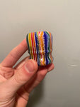 FACTORY SECOND Candy Stripe Handcrafted Shaving Brush Handle (fits 24mm, 26mm knots) | Handcrafted Brush Handle | AP Shave Co.