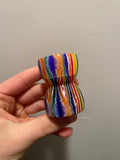 FACTORY SECOND Candy Stripe Handcrafted Shaving Brush Handle (fits 28mm, 30mm knots) | Handcrafted Brush Handle | AP Shave Co.