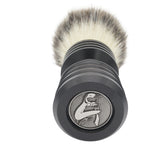 25mm Mühle STF XLarge x AP Shave Co. Alumihandle - Black Matte - Rocket | Shaving Brush | AP Shave Co.
