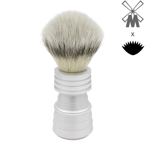 23mm Mühle STF Large x AP Shave Co. Alumihandle - Raw Matte - Rocket | Shaving Brush | AP Shave Co.