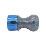 Blue Bronze & Aluminum Handcrafted Shaving Brush Handle (fits 28mm, 30mm knots) | Handcrafted Brush Handle | AP Shave Co.