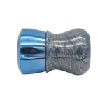 Blue Bronze & Aluminum Handcrafted Shaving Brush Handle (fits 28mm, 30mm knots) | Handcrafted Brush Handle | AP Shave Co.