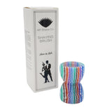 Blue Hue Stripe Handcrafted Shaving Brush Handle (fits 22mm, 24mm knots) | Handcrafted Brush Handle | AP Shave Co.