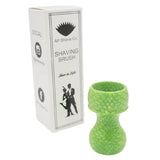 Green Snakeskin Handcrafted Shaving Brush Handle (fits 28mm, 30mm knots) | Handcrafted Brush Handle | AP Shave Co.