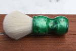 24mm Cashmere w/ Elegant Emerald Handle | Shaving Brush | APShaveCo