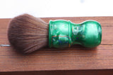 22mm Faux Horse w/ Elegant Emerald Handle | Shaving Brush | APShaveCo