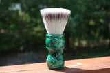 24mm FlatTop w/ Elegant Emerald Handle | Shaving Brush | APShaveCo