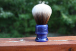 22MM SynBad w/ Blue Lagoon Handle | Shaving Brush | AP Shave Co.