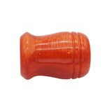 Red Snakeskin Handcrafted Shaving Brush Handle (fits 24mm, 26mm knots) | Handcrafted Brush Handle | AP Shave Co.
