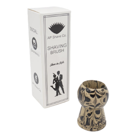 Sand Ebonite Handcrafted Shaving Brush Handle (fits 24mm, 26mm knots ...