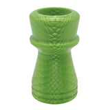 Green Snakeskin Handcrafted Shaving Brush Handle (fits 24mm, 26mm knots) | Handcrafted Brush Handle | AP Shave Co.