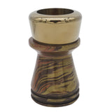 Tri-Bronze Handcrafted Shaving Brush Handle (fits 26mm, 28mm knots) | Handcrafted Brush Handle | AP Shave Co.